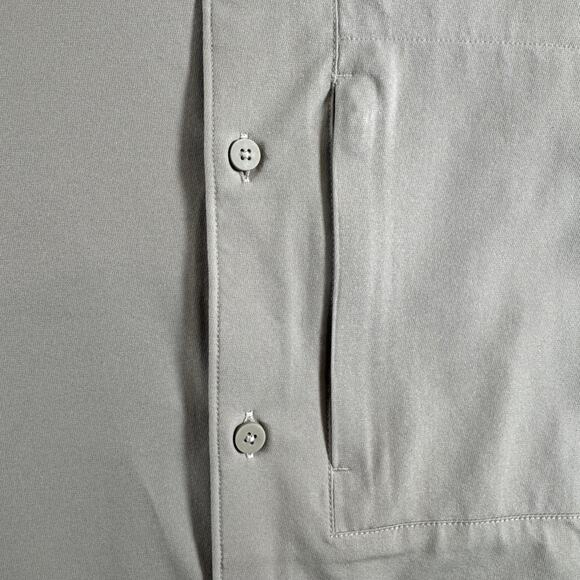 Lululemon Venture Overshirt Mens Medium L/S Button Down Stretch Vapor - Picture 5 of 14